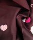卒業式袴単品レンタル[刺繍]赤紫×焦げ茶ぼかしにバラとハート[身長158-162cm]No.621